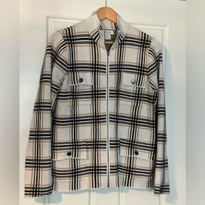 Rachel Zoe Women’s Shacket Blazer Jacket Plaid Size XL